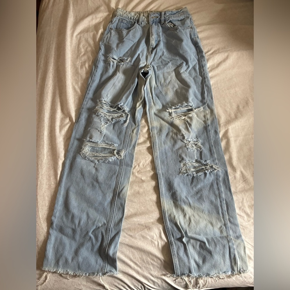 Light Blue Distressed Women’s Jeans